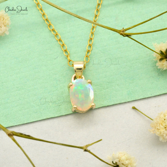 Oval Opal Necklace – Five Star Jewelry Brokers